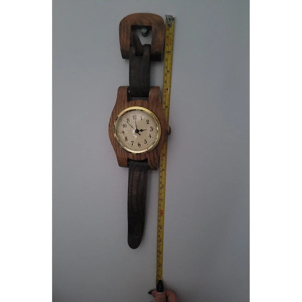 Vintage Wooden Wall Clock, Watch‎ Design, Rustic Home Decor, Unique Timepiece